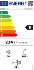 Chladnička s mrazničkou Whirlpool WHC18 T332 P bílá barva
