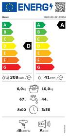 Pračka se sušičkou Haier HWD100-BP16929AS bílá barva
