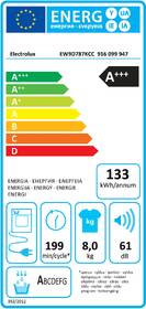 Sušička prádla Electrolux EW9D787KCC bílá barva
