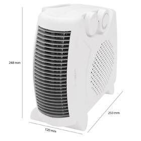 Teplovzdušný ventilátor Clatronic HL 3379 bílá barva
