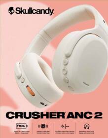 Sluchátka Skullcandy CRUSHER ANC 2 bílá barva
