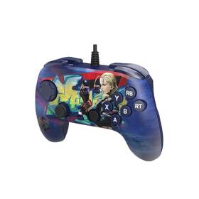 Gamepad HORI Fighting Commander OCTA SF 6 Cammy Edition pro PC modrá barva
