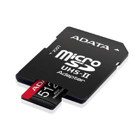 Paměťová karta ADATA High Endurance Micro SDXC 512GB UHS-I (100R/85W) + adaptér 
