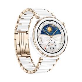 Chytré hodinky Huawei Watch GT 5 Pro 42 mm - Ceramic White + White Ceramic Strap 
