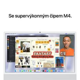 Počítač All In One Apple 24" Sklo s nanotexturou M4 10× CPU 10× GPU, 16 GB, 256 GB - stříbrný CZ 
