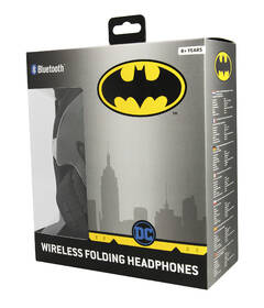 Sluchátka OTL Technologies Batman Tween Wireless Folding černá barva
