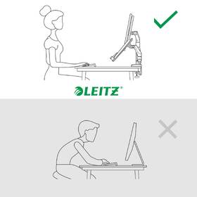 Držák Leitz Ergo na 1 monitor a laptop, 17" až 32", nosnost 9 kg šedá barva
