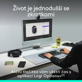 Myš Logitech POP růžová barva
