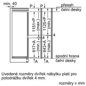 Chladnička s mrazničkou Bosch KIV87VFE0 bílá barva
