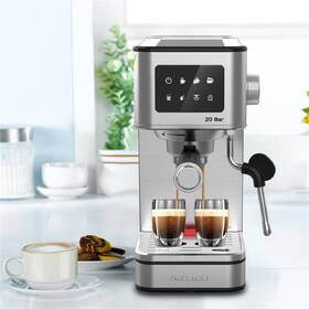 Espresso Rohnson R-98050 stříbrná barva
