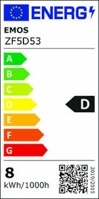 Žárovka LED EMOS Filament A60, 7,8 W, E27, neutrální bílá 
