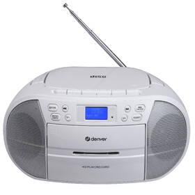 Radiomagnetofon s DAB+/CD Denver TDC-280 bílá barva
