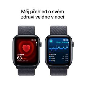 Chytré hodinky Apple GPS + Cellular 44mm pouzdro z temně inkoustového hliníku - Inkoustově fialový provlékací sportovní řemínek 
