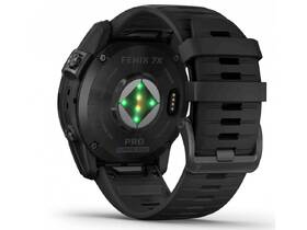 Chytré hodinky Garmin fenix 7X Pro Sapphire Solar - Titan Carbon Grey / Black Silicone Band 
