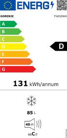 Mraznička Gorenje F585DW4 bílá barva

