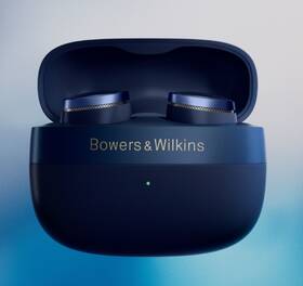 Sluchátka Bowers & Wilkins Pi8 modrá barva
