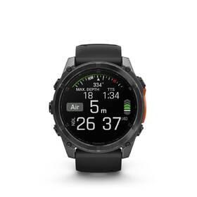 Chytré hodinky Garmin fenix 8 51 mm AMOLED - Slate Gray / Black Silicone Band + Topo Czech PRO voucher 
