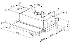 Odsavač par Faber FLEXA LUX GLASS NG BK A60 černá barva
