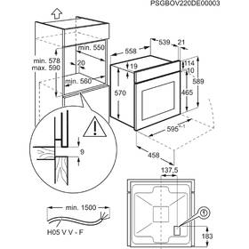 Trouba Electrolux EOF3H50BK černá barva
