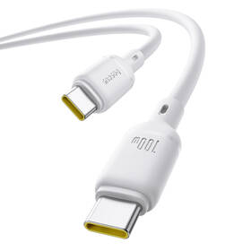 Kabel Baseus Silky USB-C/USB-C, 100W, 1m bílá barva
