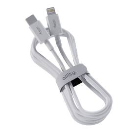 Kabel Allity AUC-03, 27W, USB-C/Lightning, 1m bílá barva
