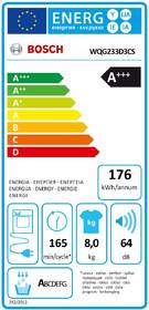 Sušička prádla Bosch WQG233D3CS bílá barva
