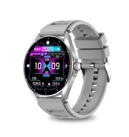 Chytré hodinky Aligator Watch AMOLED stříbrná barva
