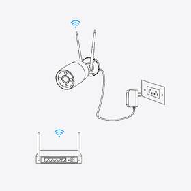 IP kamera Reolink E Series E340 - E1 Zoom bílá barva
