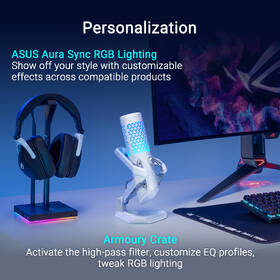 Mikrofon Asus ROG Carnyx bílá barva
