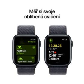 Chytré hodinky Apple GPS 40mm pouzdro z temně inkoustového hliníku - Inkoustově fialový provlékací sportovní řemínek 
