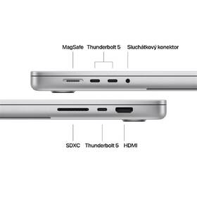 Notebook Apple CTO 16" s nanotexturou M4 Pro 14× CPU 20× GPU, 48 GB, 512 GB - stříbrný CZ 
