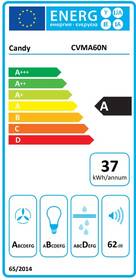 Odsavač par Candy CVMA60N černá barva
