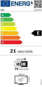 Monitor AOC Q27B3CF2 černá barva

