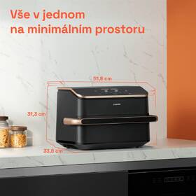 Fritéza horkovzdušná COSORI TF101S Dual Blaze TwinFry 10l černá barva
