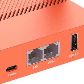 Router Cudy TR1200 AC1200 Wi-Fi VPN Travel oranžová barva
