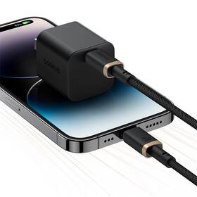 Kabel Baseus Dura USB-C/Lightning, 20W, 2m černá barva
