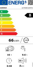 Myčka nádobí Gorenje ULTRABI16WIFIX Super Tichá 
