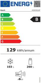 Chladnička s mrazničkou Bosch KGN392LBF nerez
