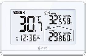 Teploměr Airbi POOL, bazénové čidlo bílá barva
