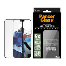 Tvrzené sklo PanzerGlass Ceramic na Apple Iphone 16 Pro Max s instalačním rámečkem 
