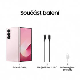 Mobilní telefon Samsung Galaxy Z Fold6 5G 12 GB / 512 GB růžová barva
