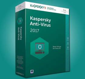 Software Kaspersky Antivirus 2017 1 PC / 12 měsíců 
