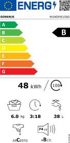 Pračka Gorenje W1NGPI61SBS bílá barva
