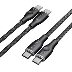 Kabel Voltme Powerlink Rugg Series USB-C/USB-C, CTC 3A/60W 1m černá barva
