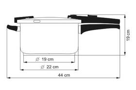 Tlakový hrnec Kolimax 22 cm - 5,5 l 
