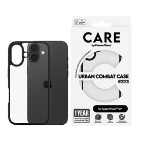 Kryt na mobil PanzerGlass CARE Urban Combat na Apple Iphone 16 černá barva
