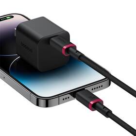 Kabel Baseus Dura USB-C/Lightning, 20W, 2m černá barva
