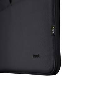 Brašna na notebook Trust Bologna Eco-friendly Slim na 16˝ černá barva
