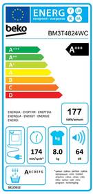 Sušička prádla Beko BM3T4824WC bílá barva
