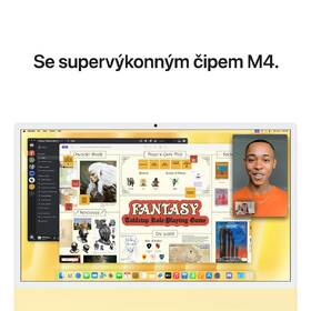 Počítač All In One Apple 24" CTO M4 10× CPU 10× GPU, 24 GB, 1 TB - žlutý CZ 
